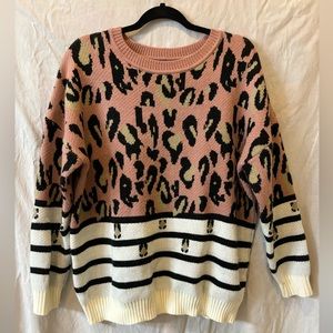 Leopard boutique sweater